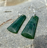 Greenstone toki earrings