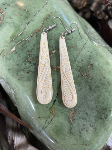 Whale Bone Roimata Earrings