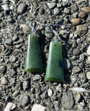 Greenstone toki earrings